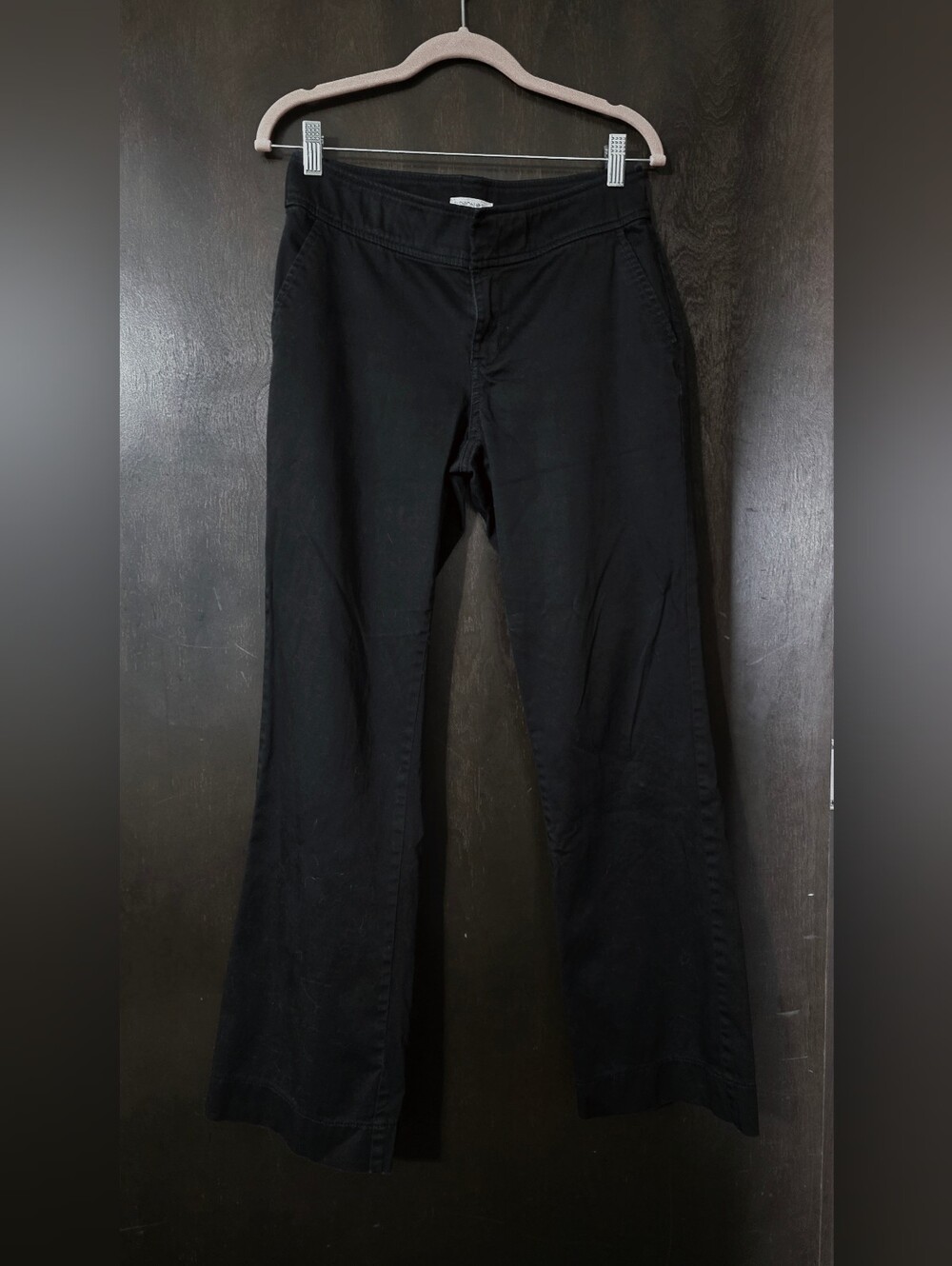 💢4For$20 Fashion Bug Casual Black Straight Leg Bootcut Mid-rise Pants Size 6